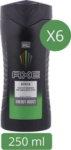 Axe Africa 3-in-1 Douchegel - 6 X 250 Ml - Voordeelverpakking -Lichaamsverzorging 568x1200 2