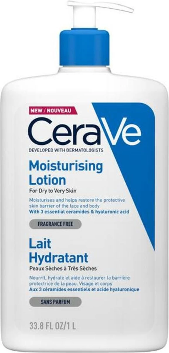 CeraVe - Moisturizing Lotion - Bodylotion - Droge Tot Zeer Droge Huid - 1000 Ml 1 CeraVe - Moisturizing Lotion - Bodylotion - Droge Tot Zeer Droge Huid - 1000 Ml