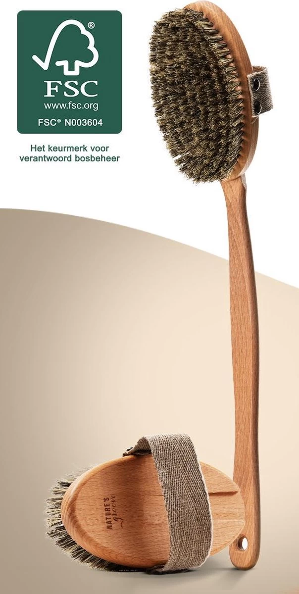 100% Natuurlijke Lichaamsborstel Met Lange Afneembare Steel - Rugborstel Badborstel Doucheborstel - Dry Brushing Huidborstel - Droogborstel - Douche 1 100% Natuurlijke Lichaamsborstel Met Lange Afneembare Steel - Rugborstel Badborstel Doucheborstel - Dry Brushing Huidborstel - Droogborstel - Douche