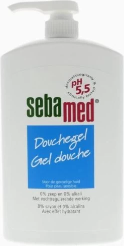 Sebamed Zeepvrije Wasemulsie - Douchemiddel - Zeepdispenser - 1 Liter -Lichaamsverzorging 608x1200