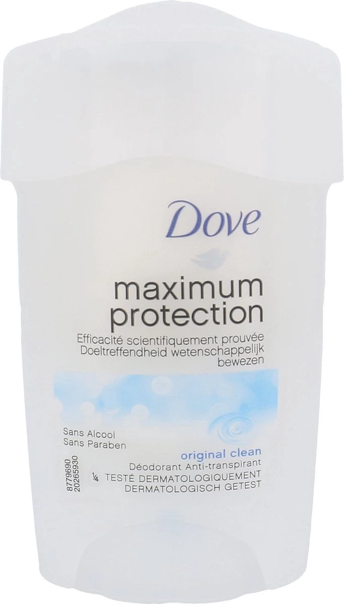 Dove Maximum Protection Original Clean Anti- Transpirant Deodorant Stick - 45 Ml 1 Dove Maximum Protection Original Clean Anti- Transpirant Deodorant Stick - 45 Ml