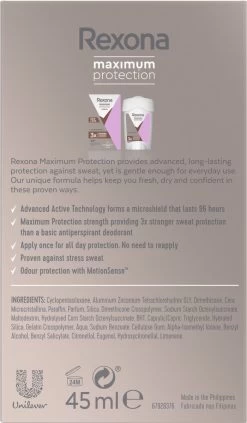 Rexona Women Maximum Protection Confidence Anti-transpirant Stick - 45 Ml -Lichaamsverzorging 700x1200 3