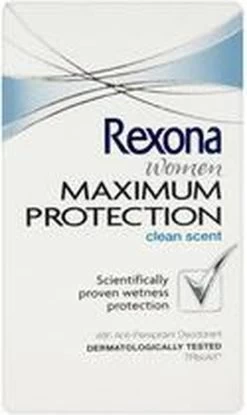 Rexona Women Maximum Protection Clean Scent Anti-transpirant Stick - 45 Ml -Lichaamsverzorging 714x1200