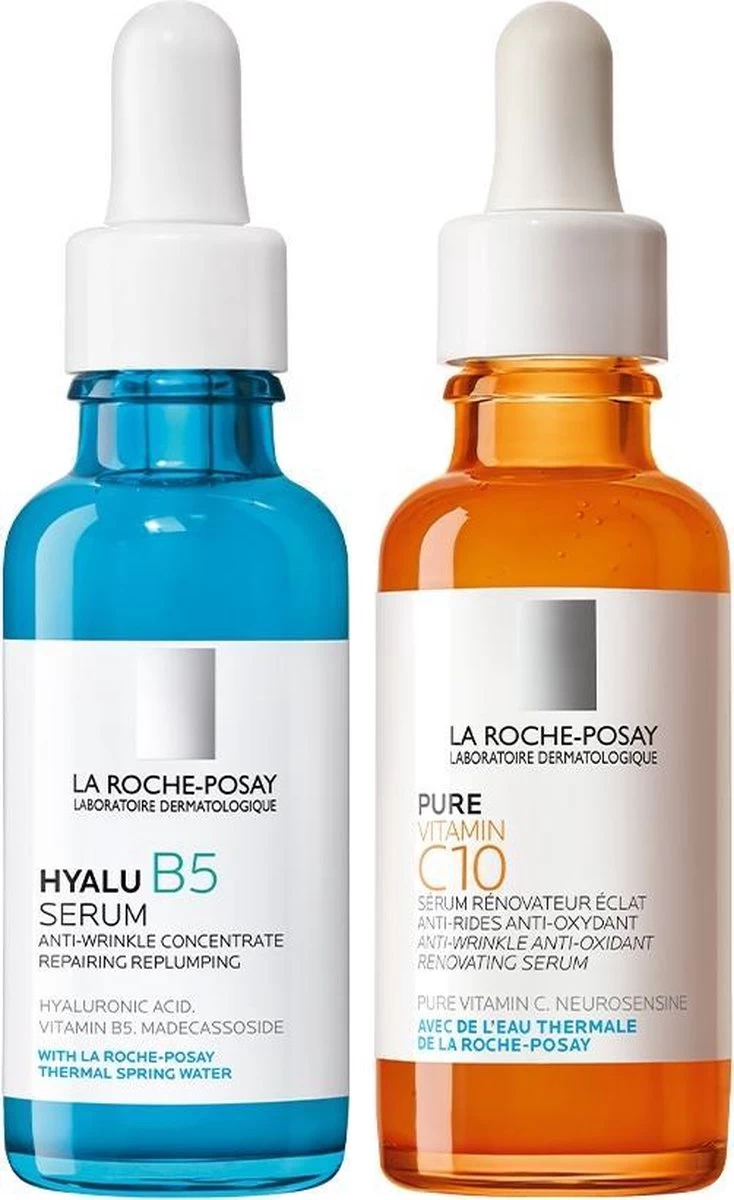 Bundel La Roche-Posay Hyalu B5 Serum En Vitamine C10 Serum - 2 Stuks 1 Bundel La Roche-Posay Hyalu B5 Serum En Vitamine C10 Serum - 2 Stuks