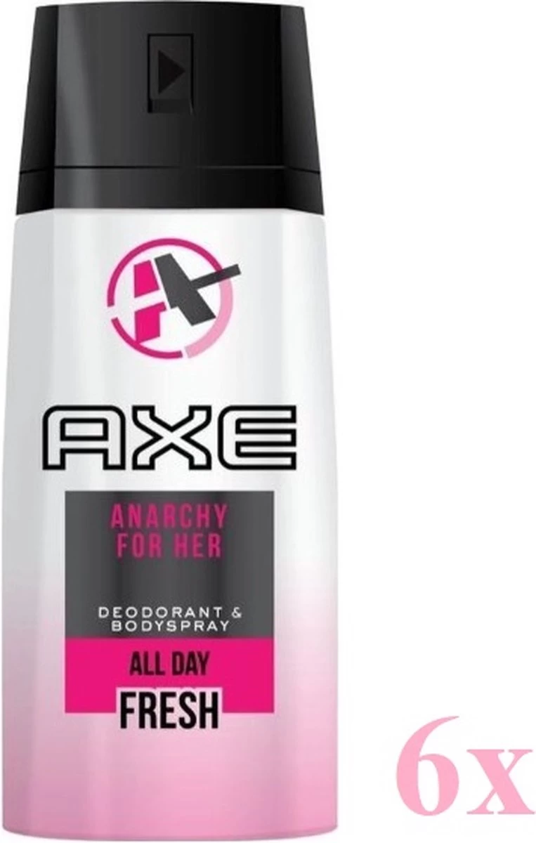Axe Anarchy For Women - 150 Ml - Deodorant Spray - 6 Stuks - Voordeelverpakking 2 Axe Anarchy For Women - 150 Ml - Deodorant Spray - 6 Stuks - Voordeelverpakking - Afbeelding 2