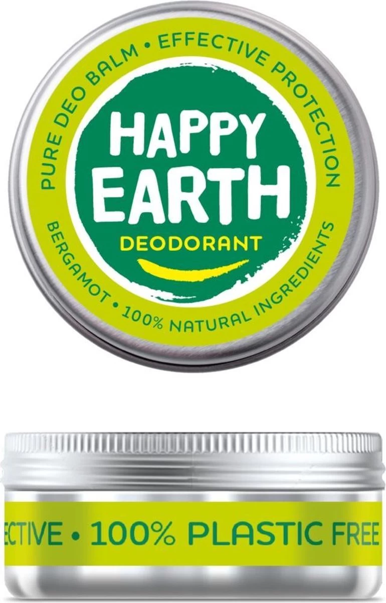 Happy Earth 100% Natuurlijke Deodorant Balm Bergamot 45 Gr 1 Happy Earth 100% Natuurlijke Deodorant Balm Bergamot 45 Gr