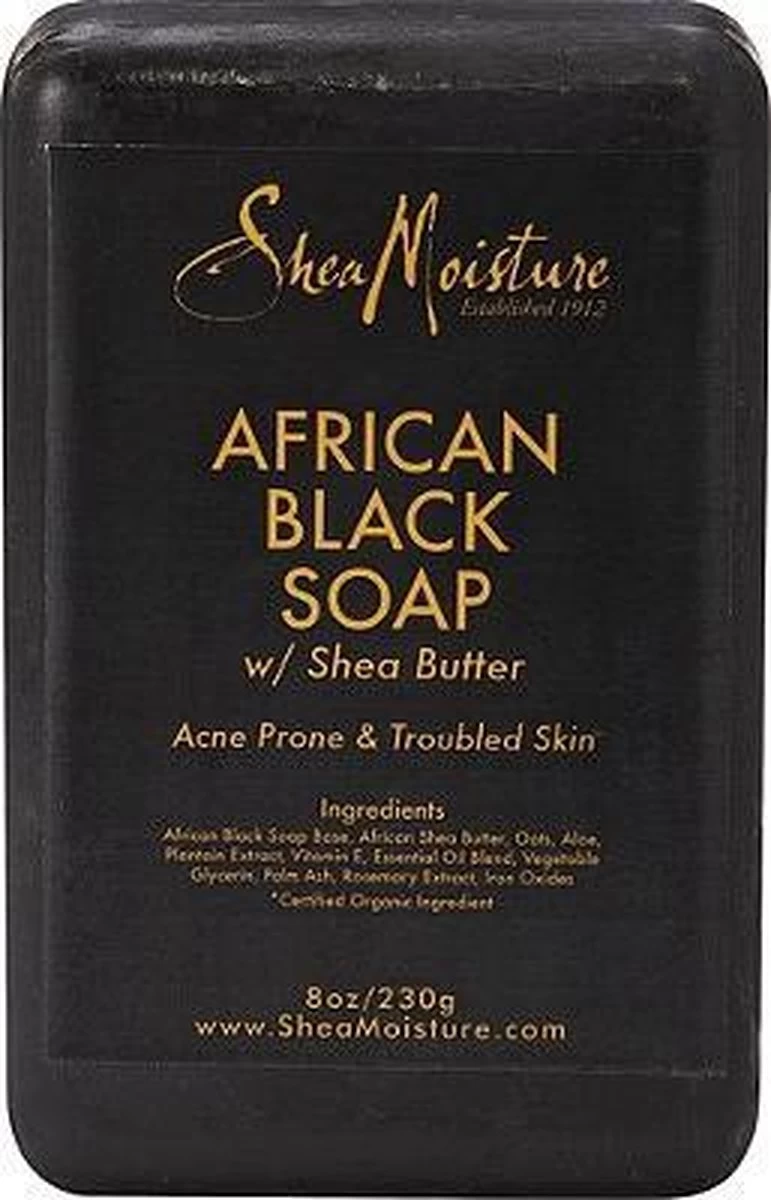 Shea Moisture African Black Soap - Soap Bar - 230 Gr 5 Shea Moisture African Black Soap - Soap Bar - 230 Gr - Afbeelding 5