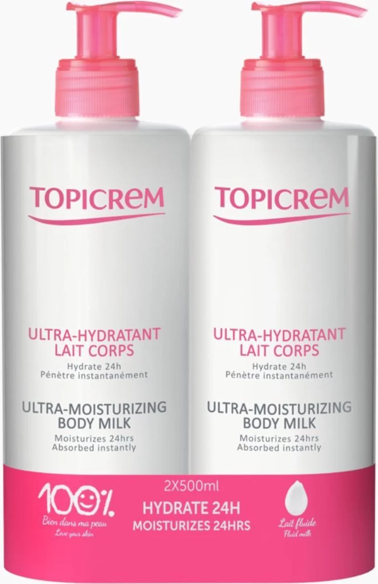 Topicrem Ultra-Moisturizing Body Milk 2x500ml 6 Topicrem Ultra-Moisturizing Body Milk 2x500ml - Afbeelding 6