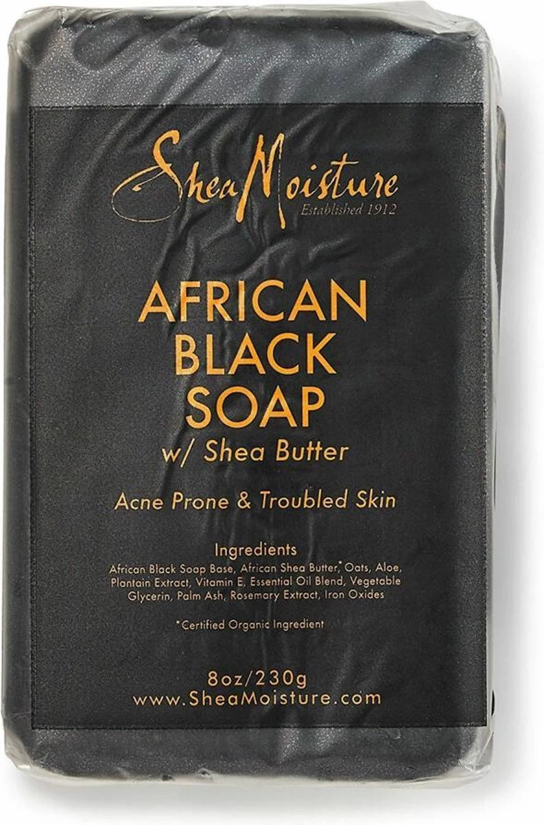 Shea Moisture African Black Soap - Soap Bar - 230 Gr 1 Shea Moisture African Black Soap - Soap Bar - 230 Gr