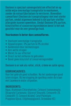 Deoleen Anti-transpirant - Pompspray Sensitive - Deodorant - 75 Ml -Lichaamsverzorging 799x1200 2