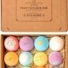 Nixnix - Bath Bombs 12 Stuks - Bruisballen Voor In Bad - 12 Etherische Aroma Bad Bommen - Giftset - Cadeau - 60g Per Stuk - Bruis Ballen Bad - Badballen