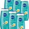 NIVEA Frangipani & Oil Douchegel - 6 X 250 Ml - Voordeelverpakking