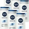NIVEA MEN Sensitive - 6 X 250 Ml - Voordeelverpakking - Douchegel