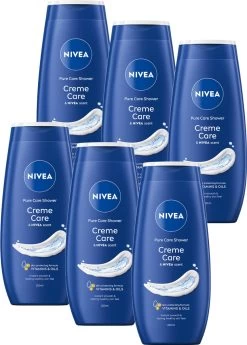 NIVEA Crème Care - 6 X 250 Ml - Voordeelverpakking - Douchecrème