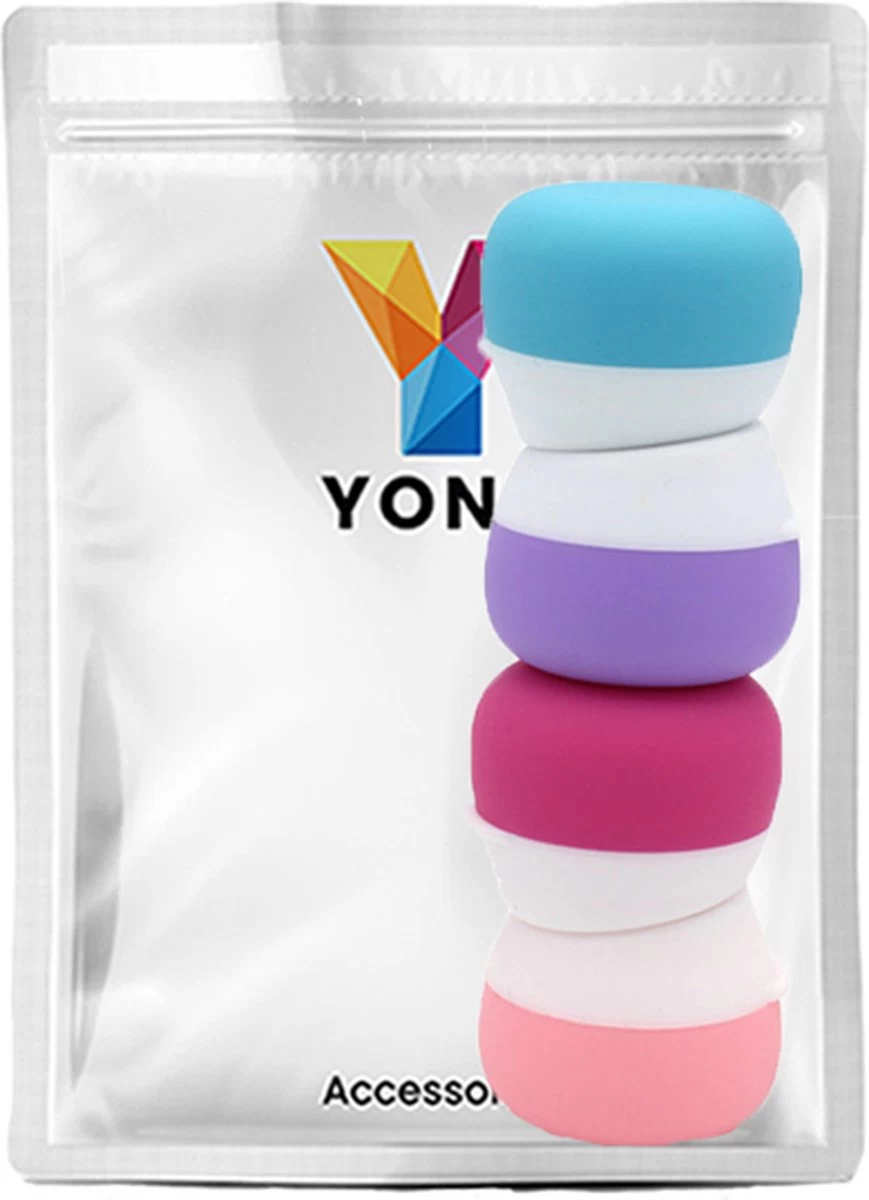 YONO Reis Cosmetica Potjes - Lege Potjes Met Deksel - Zalfpotjes - Siliconen Reisflesjes Set Handbagage - Reisflacons Navulbaar - 4 Stuks - 10 ML 6 YONO Reis Cosmetica Potjes - Lege Potjes Met Deksel - Zalfpotjes - Siliconen Reisflesjes Set Handbagage - Reisflacons Navulbaar - 4 Stuks - 10 ML - Afbeelding 6