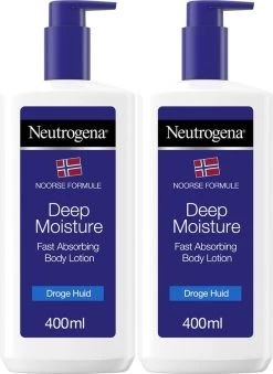 Neutrogena Deep Moisture Snel Absorberende Bodylotion, Noorse Formule, Bodycrème, Droge Huid, 2 X 400 Ml -Lichaamsverzorging 874x1200 1