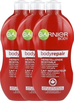 Garnier Body Repair Bodymilk - 3 X 400 Ml - Voordeelverpakking