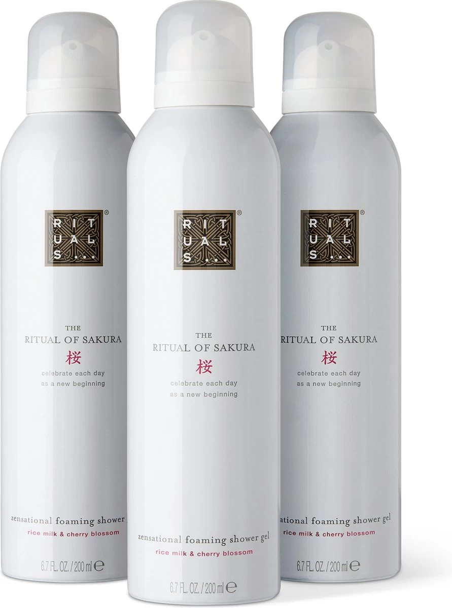 RITUALS The Ritual Of Sakura Shower Foam Value Pack (3 Stuks) 1 RITUALS The Ritual Of Sakura Shower Foam Value Pack (3 Stuks)