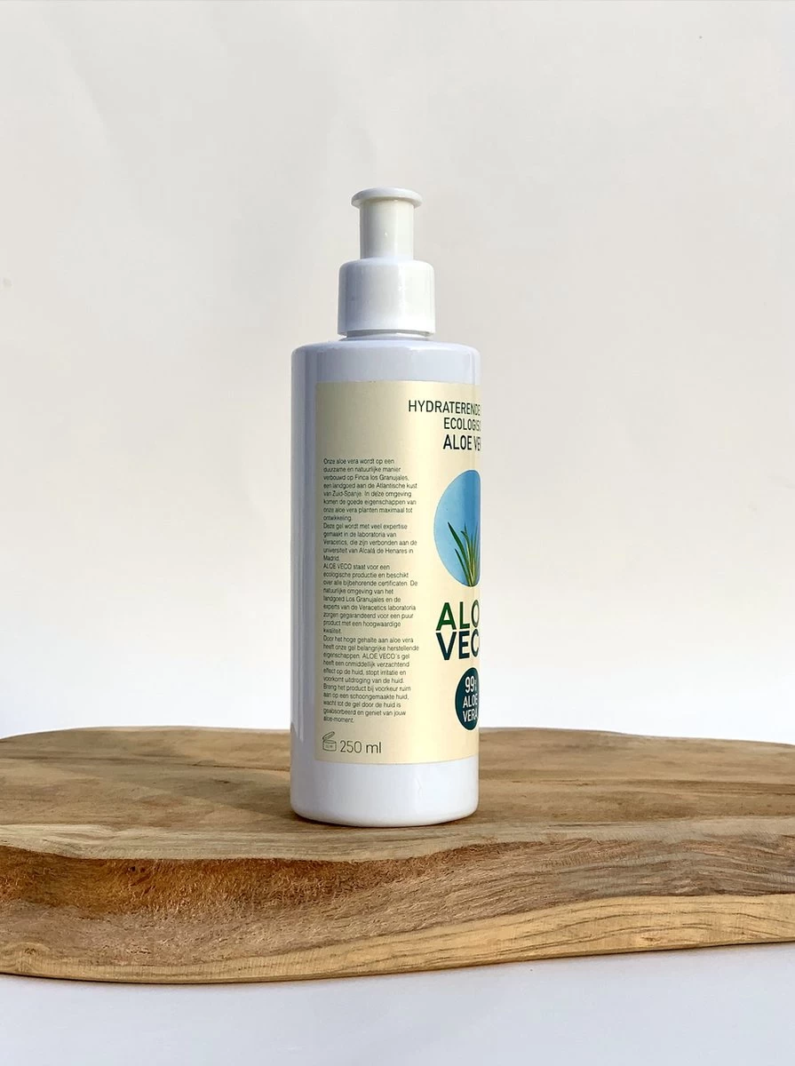 Aloeveco - Hydraterende Gel Van Aloe Vera - Genezende Huidverzorging - 99% Puur - Organic - 250 Ml 2 Aloeveco - Hydraterende Gel Van Aloe Vera - Genezende Huidverzorging - 99% Puur - Organic - 250 Ml - Afbeelding 2
