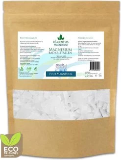 Ré-genesis Magnesium Badkristallen Vlokken – Magnesium Badzout – Voetenbad - 2 Kg - In Eco Kraft Stazak