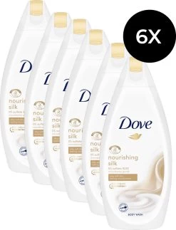 Dove Silk Douchegel - 6 X 500ml - Voordeelverpakking -Lichaamsverzorging 919x1200