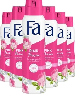 Fa Pink Passion Deo Spray 6x 150ml - Grootverpakking