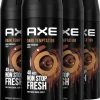 Axe Dark Temptation Bodyspray Deodorant - 4 X 150ml - Voordeelverpakking
