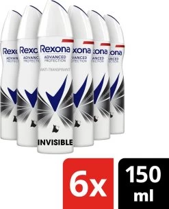 Rexona Women Invisible Diamond Deodorant - 6 X 150 Ml - Voordeelverpakking -Lichaamsverzorging 971x1200 2