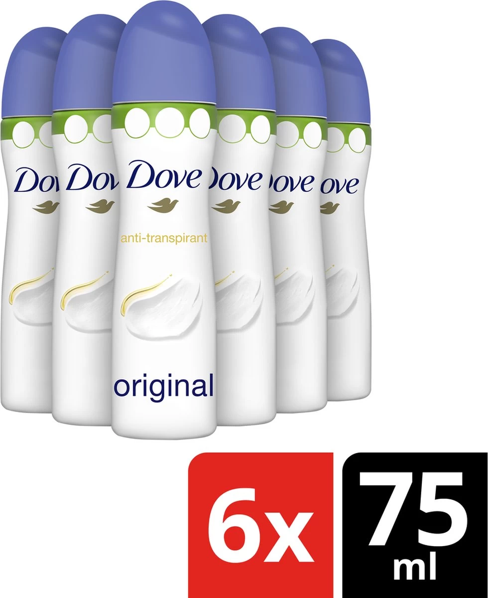 Dove Original Compressed Deodorant - 75 Ml (6 Stuks) 2 Dove Original Compressed Deodorant - 75 Ml (6 Stuks) - Afbeelding 2