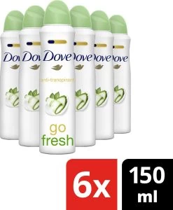 Dove Go Fresh Anti-transpirant Deodorant Spray Cucumber - 6 X 150 Ml - Voordeelverpakking 18 Dove Go Fresh Anti-transpirant Deodorant Spray Cucumber - 6 X 150 Ml - Voordeelverpakking -Lichaamsverzorging 988x1200 10