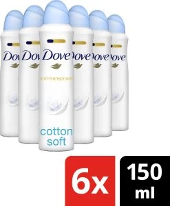 Dove Cotton Soft Anti-transpirant Deodorant Spray - 6 X 150 Ml - Voordeelverpakking -Lichaamsverzorging 988x1200 11