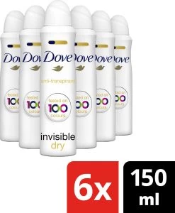 Dove Invisible Dry Anti-transpirant Deodorant - 6 X 150 Ml - Voordeelverpakking -Lichaamsverzorging 988x1200 6