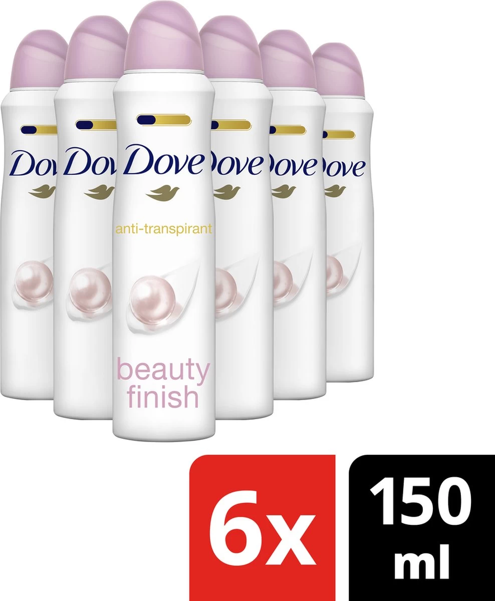 Dove Beauty Finish Anti-transpirant Deodorant - 6 X 150 Ml - Voordeelverpakking 5 Dove Beauty Finish Anti-transpirant Deodorant - 6 X 150 Ml - Voordeelverpakking - Afbeelding 5
